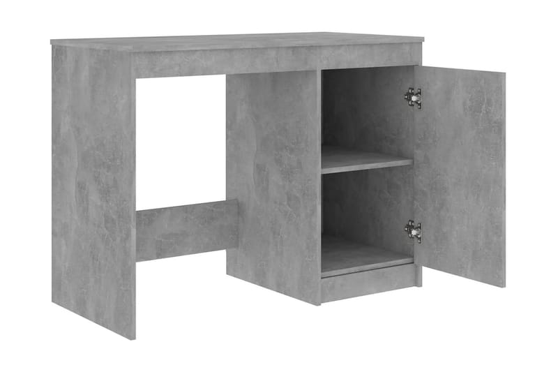Skrivbord betonggrå 140x50x76 cm spånskiva - Grå - Skrivbord