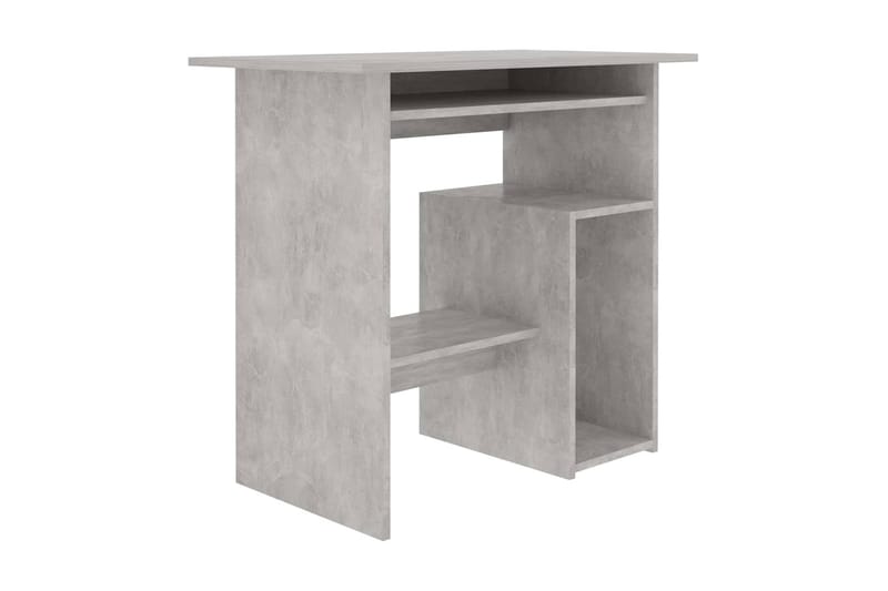 Skrivbord betonggrå 80x45x74 cm spånskiva - Grå - Skrivbord