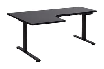 Bina L-format Skrivbord 109x160 cm i Målat Trä - Svart - Möbler - Bord & matgrupper - Kontorsbord - Skrivbord - Höj och sänkbart skrivbord