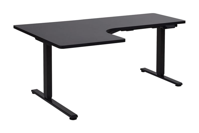 Bina L-format Skrivbord 109x160 cm i Målat Trä - Svart - Möbler - Bord & matgrupper - Kontorsbord - Skrivbord - Höj och sänkbart skrivbord