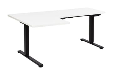 Bina L-format Skrivbord 109x160 cm i Målat Trä - Svart|Vit - Möbler - Bord & matgrupper - Kontorsbord - Skrivbord - Höj och sänkbart skrivbord