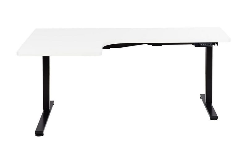 Bina L-format Skrivbord 109x160 cm i Målat Trä - Svart|Vit - Möbler - Bord & matgrupper - Kontorsbord - Skrivbord - Höj och sänkbart skrivbord