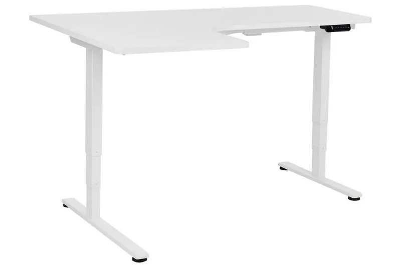 Bina L-format Skrivbord 109x160 cm i Målat Trä, Vit