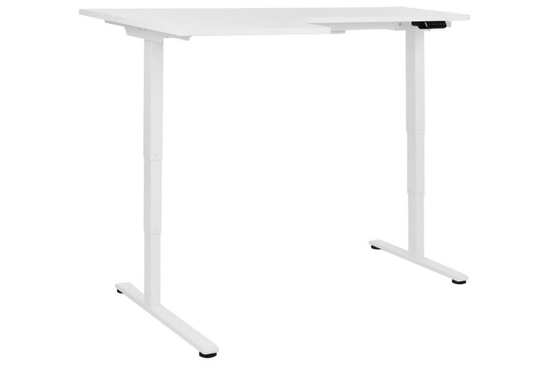 Bina L-format Skrivbord 109x160 cm i Målat Trä - Vit - Möbler - Bord & matgrupper - Kontorsbord - Skrivbord - Höj och sänkbart skrivbord