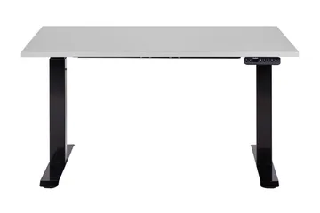 Bina Skrivbord 72x120 cm i Trä med Metallstativ - Grå|Svart - Möbler - Bord & matgrupper - Kontorsbord - Skrivbord - Höj och sänkbart skrivbord