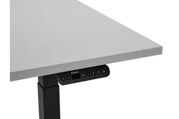 Bina Skrivbord 72x120 cm i Trä med Metallstativ - Grå|Svart - Möbler - Bord & matgrupper - Kontorsbord - Skrivbord - Höj och sänkbart skrivbord