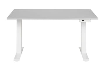 Bina Skrivbord 72x120 cm i Trä med Metallstativ - Grå|Vit - Möbler - Bord & matgrupper - Kontorsbord - Skrivbord - Höj och sänkbart skrivbord