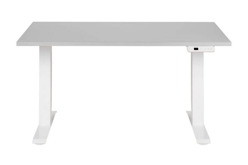 Bina Skrivbord 72x120 cm i Trä med Metallstativ - Grå|Vit - Möbler - Bord & matgrupper - Kontorsbord - Skrivbord - Höj och sänkbart skrivbord