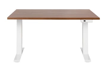 Bina Skrivbord 72x120 cm i Trä med Metallstativ - Mörkt trä|Vit - Möbler - Bord & matgrupper - Kontorsbord - Skrivbord - Höj och sänkbart skrivbord