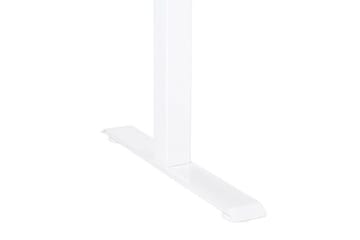 Bina Skrivbord 72x120 cm i Trä med Stålstativ - Brun|Vit - Möbler - Bord & matgrupper - Kontorsbord - Skrivbord - Höj och sänkbart skrivbord