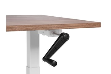 Bina Skrivbord 72x120 cm i Trä med Stålstativ - Brun|Vit - Möbler - Bord & matgrupper - Kontorsbord - Skrivbord - Höj och sänkbart skrivbord