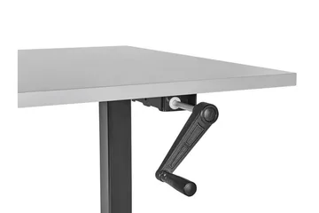 Bina Skrivbord 72x120 cm i Trä med Stålstativ - Grå|Svart - Möbler - Bord & matgrupper - Kontorsbord - Skrivbord - Höj och sänkbart skrivbord