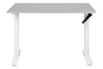 Bina Skrivbord 72x120 cm i Trä med Stålstativ - Grå|Vit - Möbler - Bord & matgrupper - Kontorsbord - Skrivbord - Höj och sänkbart skrivbord