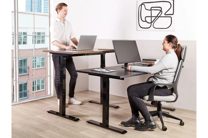 Bina Skrivbord 72x120 cm - Svart - Möbler - Bord & matgrupper - Kontorsbord - Skrivbord - Höj och sänkbart skrivbord