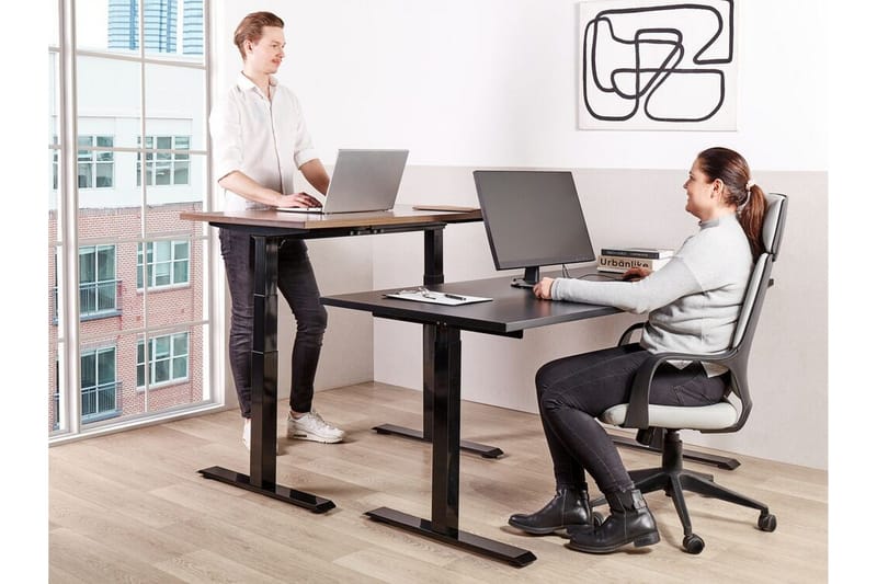 Bina Skrivbord 72x120 cm - Svart - Möbler - Bord & matgrupper - Kontorsbord - Skrivbord - Höj och sänkbart skrivbord