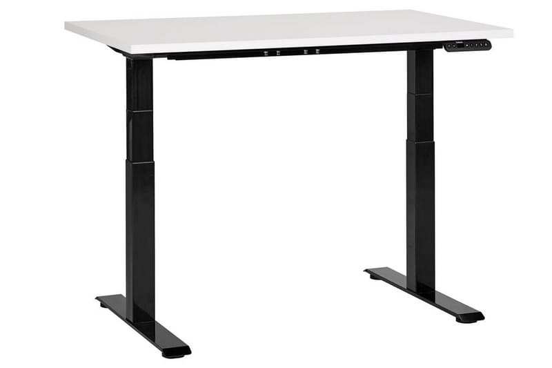 Bina Skrivbord 72x120 cm - Vit/Svart - Möbler - Bord & matgrupper - Kontorsbord - Skrivbord - Höj och sänkbart skrivbord