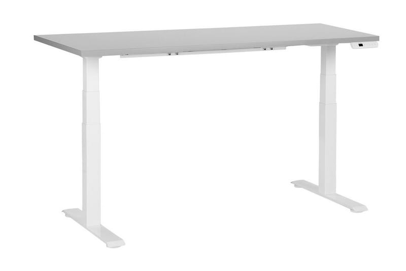 Bina Skrivbord 72x160 cm - Grå/Vit - Möbler - Bord & matgrupper - Kontorsbord - Skrivbord - Höj och sänkbart skrivbord