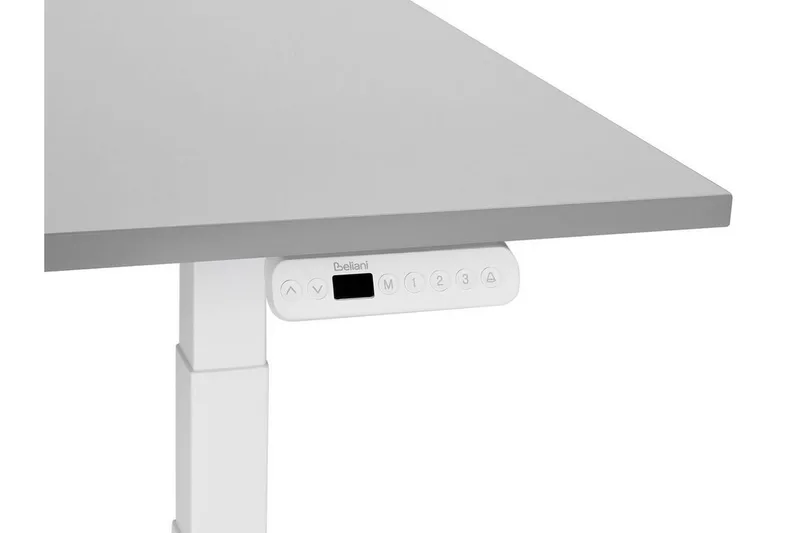 Bina Skrivbord 72x160 cm - Grå/Vit - Möbler - Bord & matgrupper - Kontorsbord - Skrivbord - Höj och sänkbart skrivbord