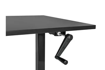 Bina Skrivbord 72x160 cm i Trä med Metallstativ - Svart - Möbler - Bord & matgrupper - Kontorsbord - Skrivbord - Höj och sänkbart skrivbord