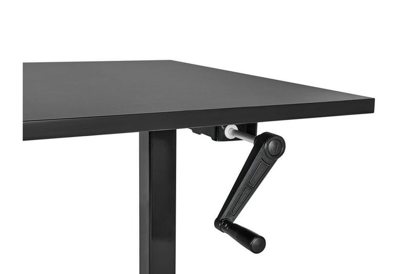 Bina Skrivbord 72x160 cm i Trä med Metallstativ - Svart - Möbler - Bord & matgrupper - Kontorsbord - Skrivbord - Höj och sänkbart skrivbord