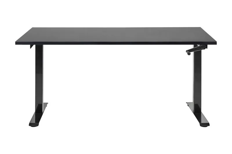 Bina Skrivbord 72x160 cm i Trä med Metallstativ - Svart - Möbler - Bord & matgrupper - Kontorsbord - Skrivbord - Höj och sänkbart skrivbord