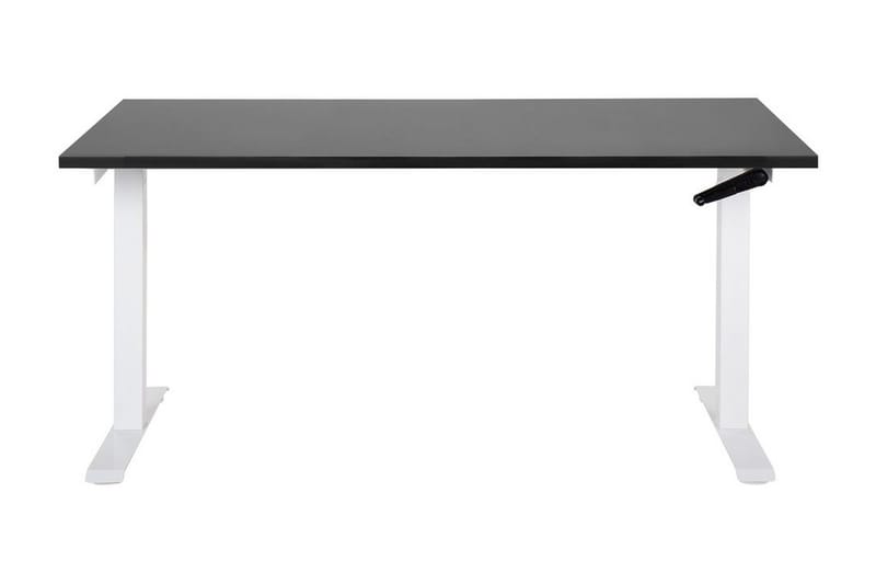 Bina Skrivbord 72x160 cm i Trä med Metallstativ - Svart|Vit - Möbler - Bord & matgrupper - Kontorsbord - Skrivbord - Höj och sänkbart skrivbord