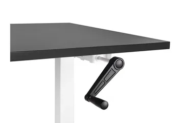 Bina Skrivbord 72x160 cm i Trä med Metallstativ - Svart|Vit - Möbler - Bord & matgrupper - Kontorsbord - Skrivbord - Höj och sänkbart skrivbord