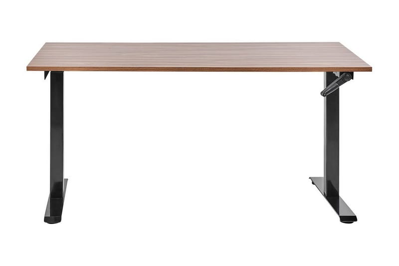 Bina Skrivbord 72x160 cm - Mörkt trä/Svart - Möbler - Bord & matgrupper - Kontorsbord - Skrivbord - Höj och sänkbart skrivbord