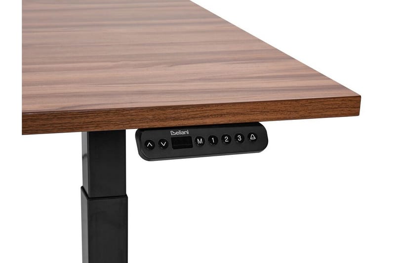 Bina Skrivbord 72x160 cm - Mörkt trä/Svart - Möbler - Bord & matgrupper - Kontorsbord - Skrivbord - Höj och sänkbart skrivbord