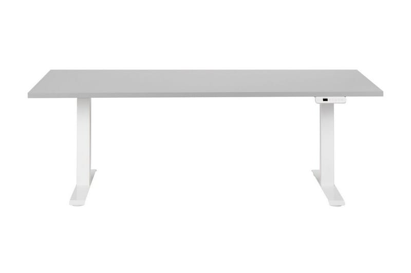 Bina Skrivbord 80x180 cm - Grå/Vit - Möbler - Bord & matgrupper - Kontorsbord - Skrivbord - Höj och sänkbart skrivbord