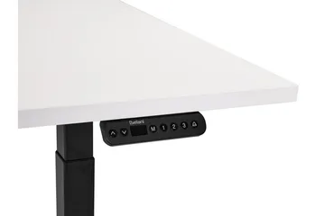 Bina Skrivbord 80x180 cm - Vit/Svart - Möbler - Bord & matgrupper - Kontorsbord - Skrivbord - Höj och sänkbart skrivbord