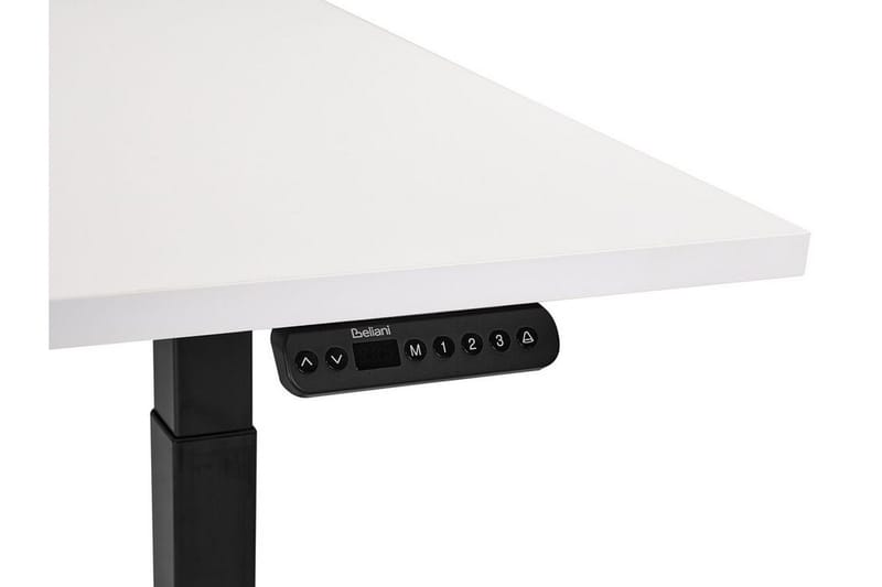 Bina Skrivbord 80x180 cm - Vit/Svart - Möbler - Bord & matgrupper - Kontorsbord - Skrivbord - Höj och sänkbart skrivbord