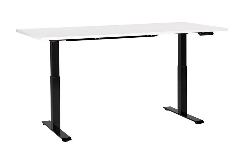 Bina Skrivbord 80x180 cm - Vit/Svart - Möbler - Bord & matgrupper - Kontorsbord - Skrivbord - Höj och sänkbart skrivbord