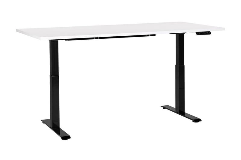 Bina Skrivbord 80x180 cm - Vit/Svart - Möbler - Bord & matgrupper - Kontorsbord - Skrivbord - Höj och sänkbart skrivbord