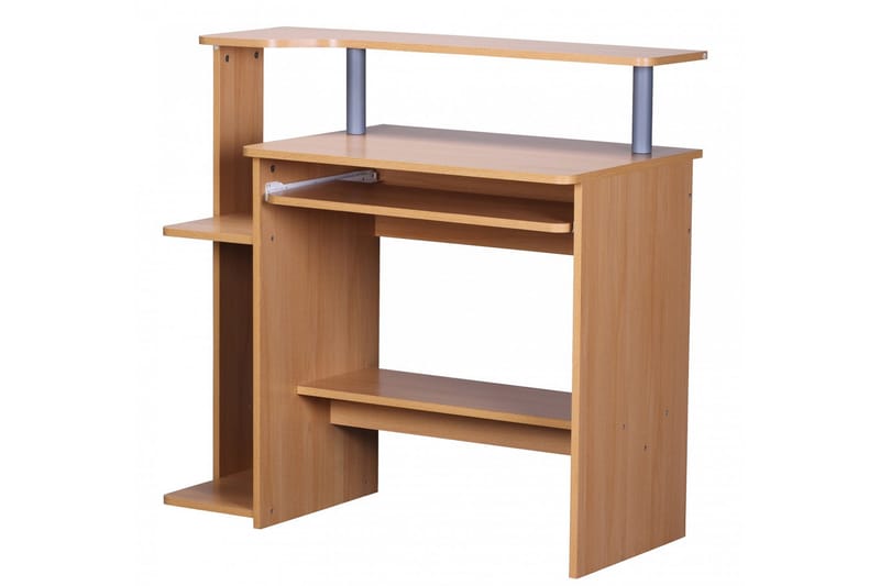 Bozanich Skrivbord 94 cm med Förvaring Hyllor - Natur - Möbler - Bord & matgrupper - Kontorsbord - Skrivbord