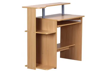 Bozanich Skrivbord 94 cm med Förvaring Hyllor - Natur - Möbler - Bord & matgrupper - Kontorsbord - Skrivbord