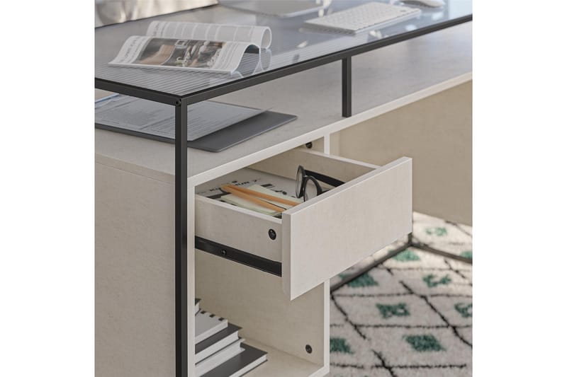 Bradford Skrivbord 139 cm Grå - Queer Eye - Möbler - Bord & matgrupper - Kontorsbord - Skrivbord