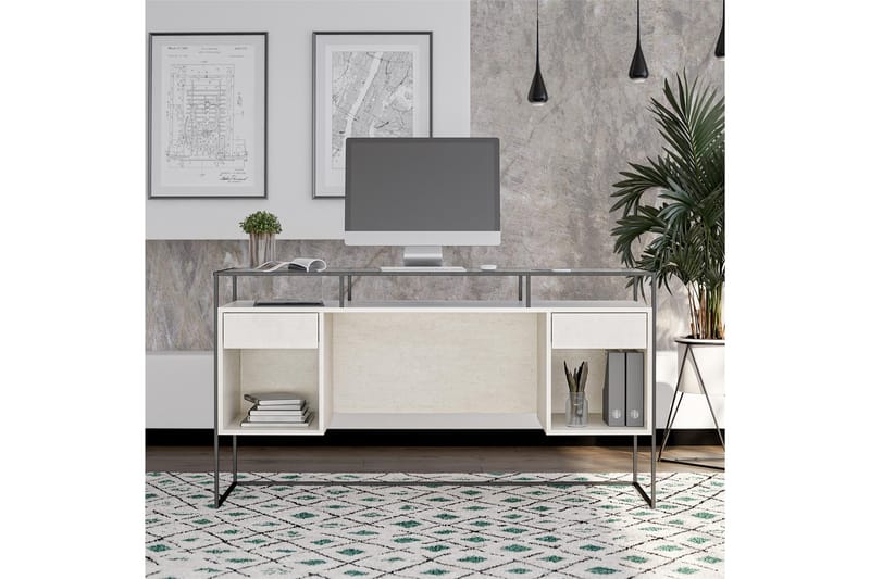 Bradford Skrivbord 139 cm Grå - Queer Eye - Möbler - Bord & matgrupper - Kontorsbord - Skrivbord