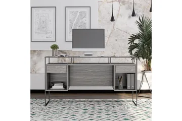 Bradford Skrivbord 141 cm Grå - Queer Eye - Möbler - Bord & matgrupper - Kontorsbord - Skrivbord