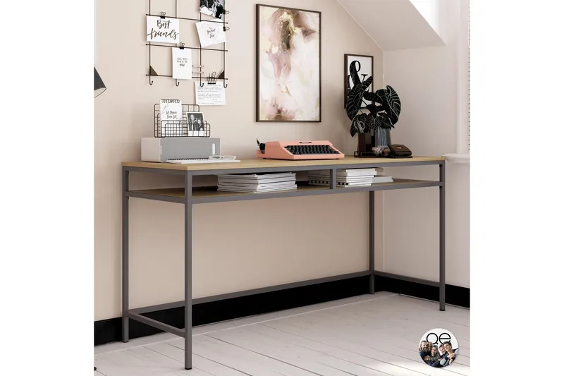 Bradford Skrivbord 153 cm Grå, Dorel Home