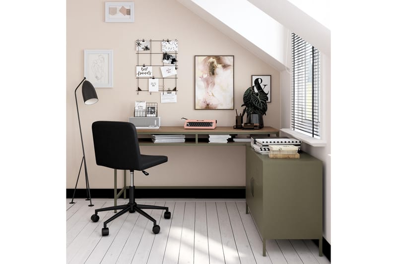Bradford Skrivbord 153 cm Olivgrön - Dorel Home - Möbler - Bord & matgrupper - Kontorsbord - Skrivbord