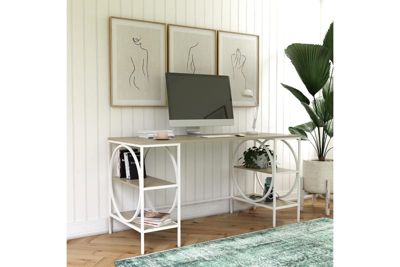 Cambridge Skrivbord 152 cm Brun - Dorel Home - Möbler - Bord & matgrupper - Kontorsbord - Skrivbord