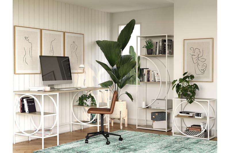 Cambridge Skrivbord 152 cm Brun - Dorel Home - Möbler - Bord & matgrupper - Kontorsbord - Skrivbord