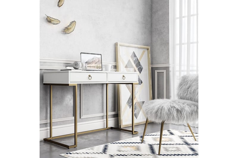 Camila Skrivbord 106 cm Vit - CosmoLiving - Möbler - Bord & matgrupper - Kontorsbord - Skrivbord