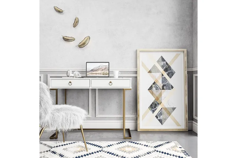 Camila Skrivbord 106 cm Vit - CosmoLiving - Möbler - Bord & matgrupper - Kontorsbord - Skrivbord