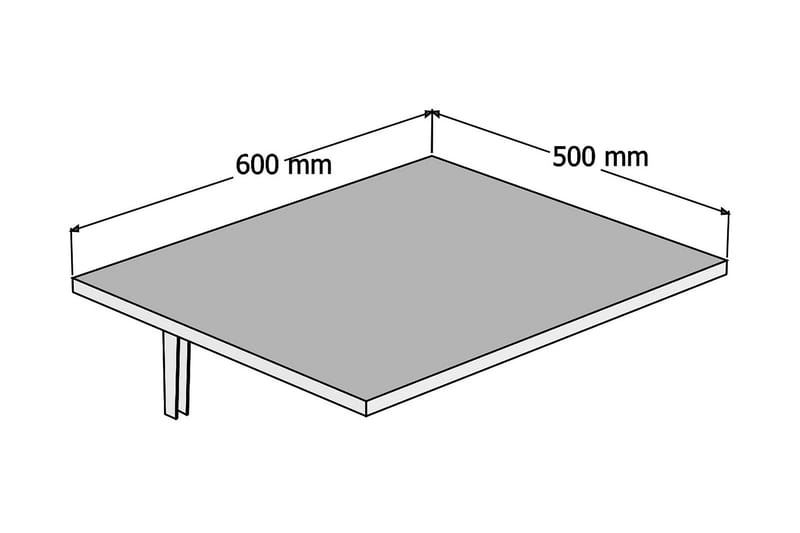 Capellupo Vikbart Bord 50 cm - Vit - Skrivbord