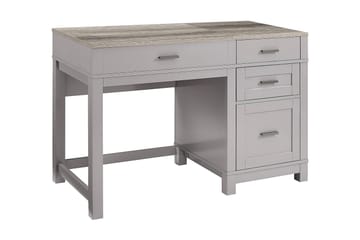 Carver Skrivbord 120 cm Grå - Dorel Home - Möbler - Bord & matgrupper - Kontorsbord - Skrivbord - Höj och sänkbart skrivbord