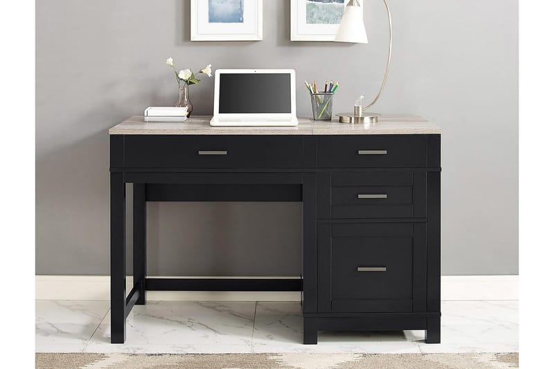 Carver Skrivbord 120 cm Svart - Dorel Home - Möbler - Bord & matgrupper - Kontorsbord - Skrivbord - Höj och sänkbart skrivbord