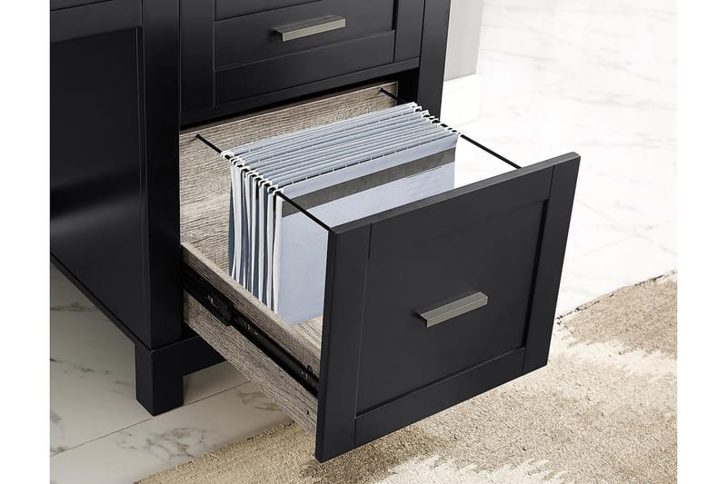 Carver Skrivbord 120 cm Svart - Dorel Home - Möbler - Bord & matgrupper - Kontorsbord - Skrivbord - Höj och sänkbart skrivbord