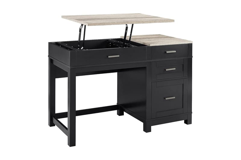 Carver Skrivbord 120 cm Svart - Dorel Home - Möbler - Bord & matgrupper - Kontorsbord - Skrivbord - Höj och sänkbart skrivbord